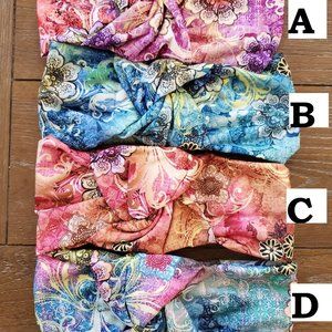 Mandala Flower Women soft light weight elastic YOGA WORKOUT Fashion headband